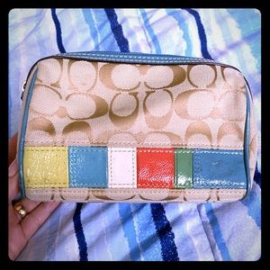 Authentic used COACH makeup bag